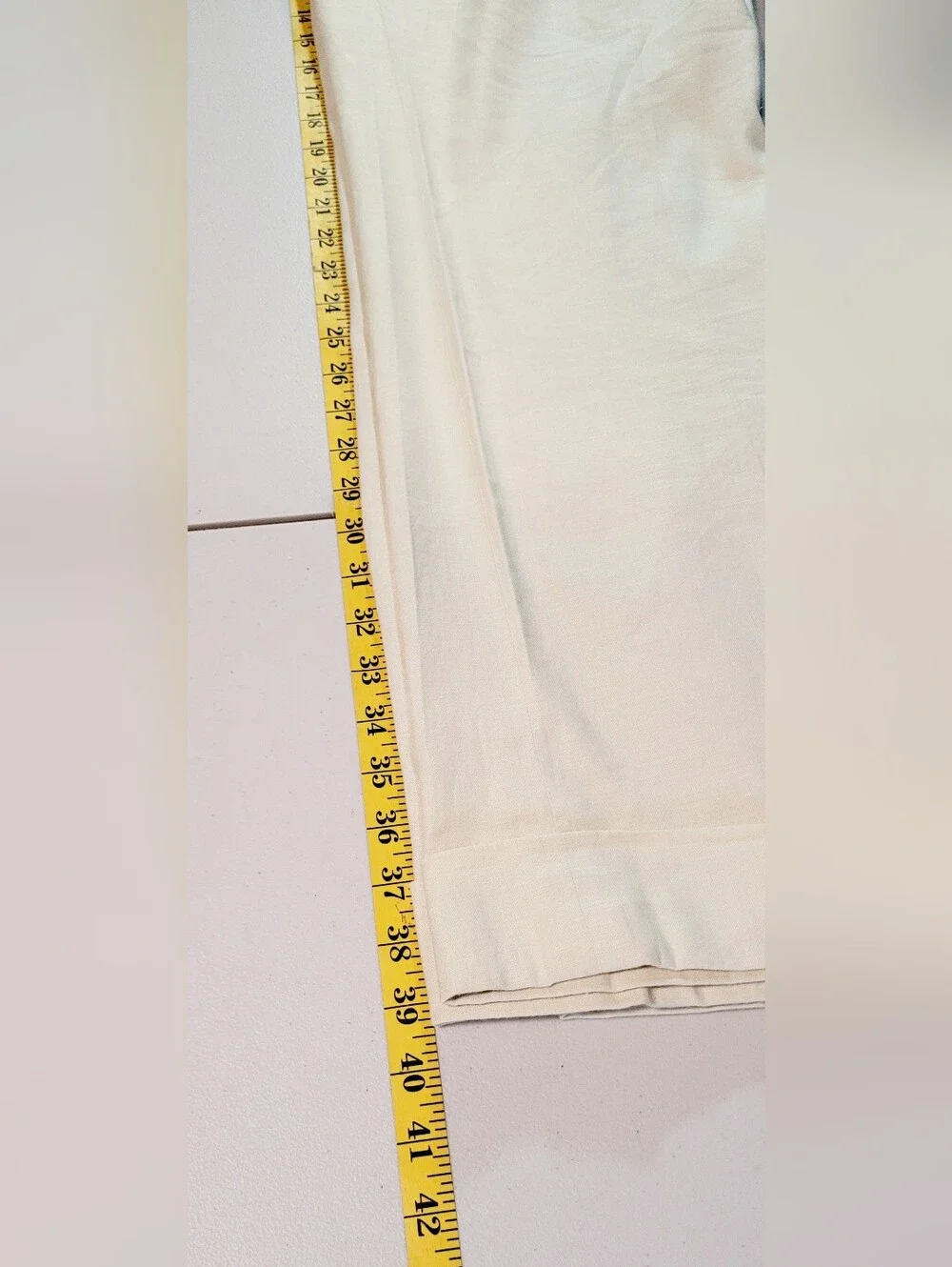 Banana Republic Womens Linen Blend Taylored Wide Leg Pants Sz 6 Quiet Luxery